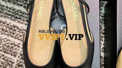 #해피샵 샤넬 투톤 슬링백 로우힐 블랙 G13119 검수사진✔ ☆☆☆☆☆