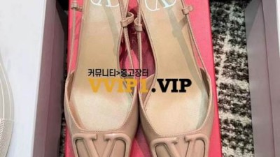 #uu샵 발렌티노 V로고 레더 슬링백 키튼힐 검수사진✔ ☆☆☆☆☆