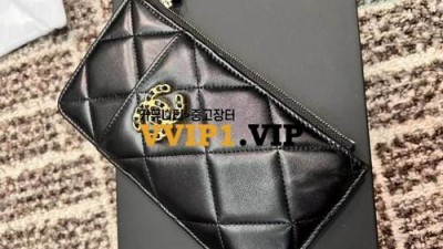 #팬더샵 샤넬 19 핸드폰 파우치 지퍼 카드지갑 AP1182 검수사진✔ ☆☆☆☆☆