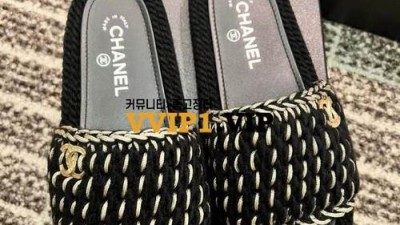 #폭스샵 샤넬 CC로고 니트 뮬 슬리퍼 G38109 검수사진✔ ☆☆☆☆☆