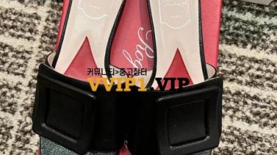 로저비비에 슬리퍼 칩스 레더 슬라이드 검수사진✔ ☆☆☆☆☆