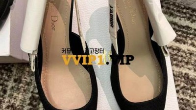 #폭스샵 디올 Dior 자디올 슬링백 펌프스 검수사진✔ ☆☆☆☆☆