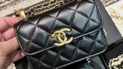 #티무역 샤넬 공방컬렉션 체인 플랩 골드볼 벨트백 동전지갑 줄조절가능 SIZE 9.5*12.5*3.5cm 검수사진✔ ☆☆☆☆☆