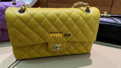 #지존샵 샤넬 클래식 플랩백 캐비어 샴페인골드 노랭이 미듐 클미 SIZE 25.5cm A01112 검수사진✔ ☆☆☆☆☆