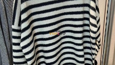 #첸웬 디올 캐시미어 + 모헤어 + 실크 혼방 스트라이프 긴팔 니트 SIZE 36 38 40 검수사진✔ ☆☆☆☆☆