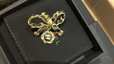 샤넬 CHANEL CC로고 리본 브로치 검수사진✔ ☆☆☆☆☆