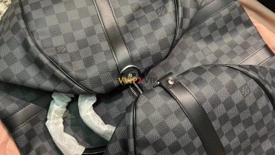 #옐로우황벽 루이비통 Louis Vuitton LV 다미에 그라피트 키폴 55cm 검수사진✔ ☆☆☆☆☆
