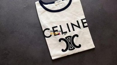 셀린느 CELINE 트리오페 코튼 저지 여성 클래식 반팔 티셔츠 01NB 2X872671Q 01NB SIZE XS S M L 검수사진 ☆☆☆☆☆