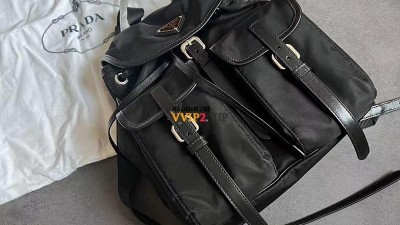 프라다 PRADA 포코노 가죽 트리밍 트라이앵글 백팩 1BZ677 SIZE 25cm 검수사진 ☆☆☆☆☆ #VVIP공장