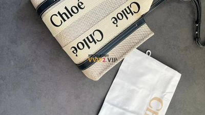 끌로에 CHLOE 우디백 린네 캔버스 토트백 스몰 CHC22AS397I26 91J 검수사진 ☆☆☆☆☆ #vvip공장