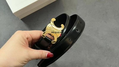 셀린느 CELINE 트리오페 벨트 2.5cm 미듐 블랙 45AK93A01 38NO 검수사진 ☆☆☆☆☆ #vvip공장