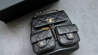 샤넬 CHANEL 23P 듀마 투포켓 백팩 미듐 21*22*12cm AS3860 검수사진 ☆☆☆☆☆ #vvip공장