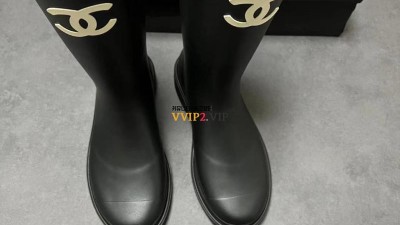 샤넬 CHANEL 러버 레인부츠 샤넬 하이부츠 G39620 검수사진 ☆☆☆☆☆