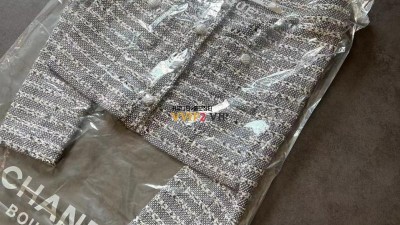 샤넬 CHANEL 24P CC 그레이 소프트 니트 자켓 P76661 SIZE 36 38 40 @ 실크 안감 100% 검수사진 ☆☆☆☆☆ #타지아