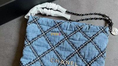 샤넬 CHANEL 22백 스티치 데님 투투백 스몰 AS3260 34*29*8cm 검수사진 ☆☆☆☆☆ #티무역