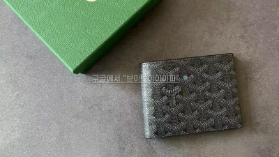 고야드 반지갑 남성용 빅투와르 제트블랙 APMVICTOIRE-8CC-52 검수사진