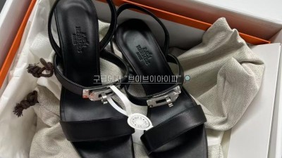 에르메스 HERMES Glamour 75 켈리 가죽 힐 샌들 SIZE 34~41 @ 굽 7.5cm 검수사진