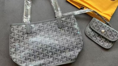 고야드 GOYARD 미니앙쥬 앙주백 그레이 양면 토트백 AMAANJOU MINI [사이즈] 20x10cm 검수사진 #vvip공장
