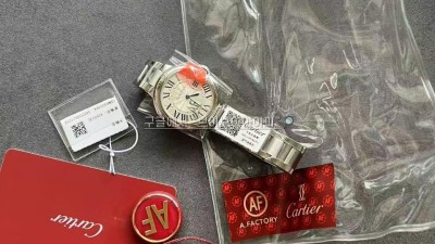 까르띠에 Cartier 발롱블루 33MM + 쿼츠무브먼트 W6920084 #AF팩토리