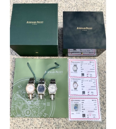 #신공장 오데마피게 AUDEMARS PIGUET 로얄오크 다이아베젤 67651ST 33MM + 두께 7MM + 스위스쿼츠무브먼트 + 사파이어글라스 ☆☆☆☆☆