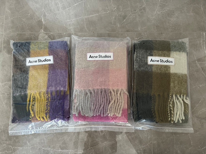 아크네스튜디오 Acne Studios 모헤어 헤비 울 체크 머플러 ☆☆☆☆☆ #vvip공장