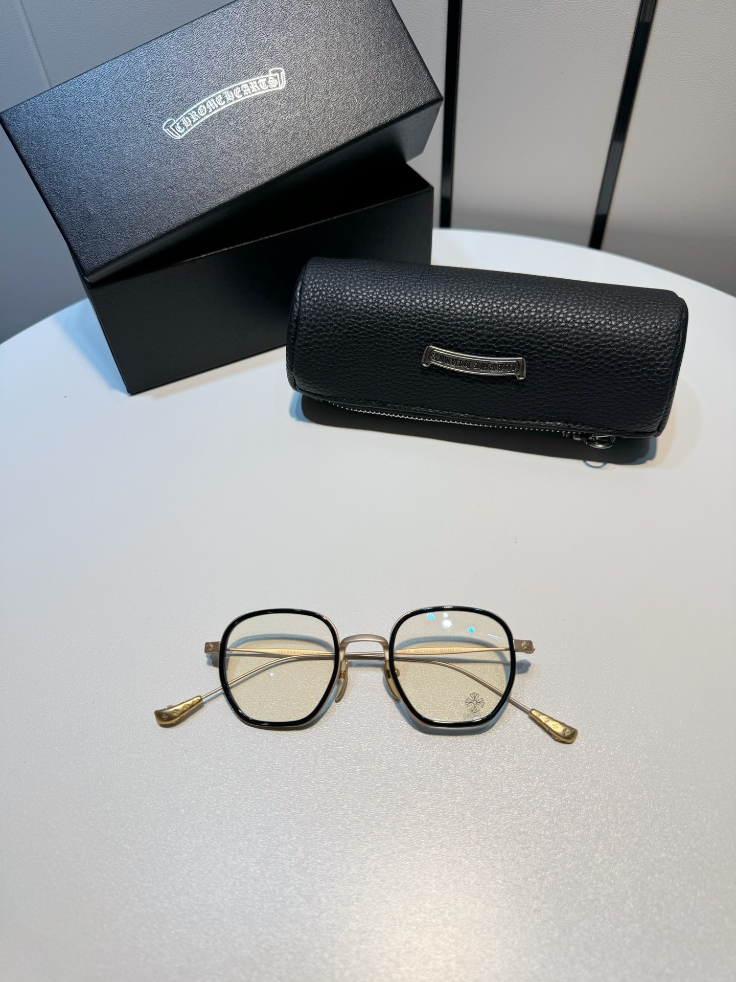 크롬하츠 Chrome Hearts BONE PRONE1 본프론1 안경 안경테 SIZE 56-19-150 ☆☆☆☆☆ #vvip공장