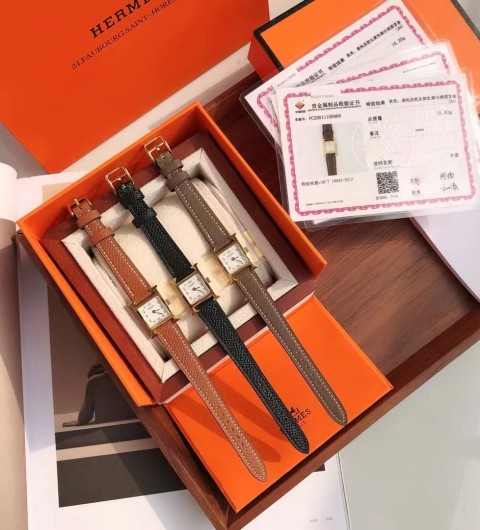 에르메스 HERMES H아워 TPM 금장/은장 17cm + 스위스 쿼츠 무브먼트 ☆☆☆☆☆ #신공장