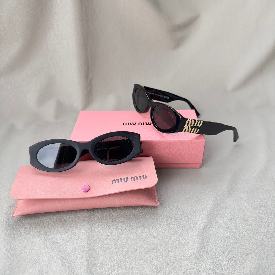 미우미우 MIU MIU 로고 아세테이트 글림스 선글라스 안경 안경테 여행용 아이웨어 2컬러 SMU11W SIZE 54-21-135 ☆☆☆☆☆ #vvip공장