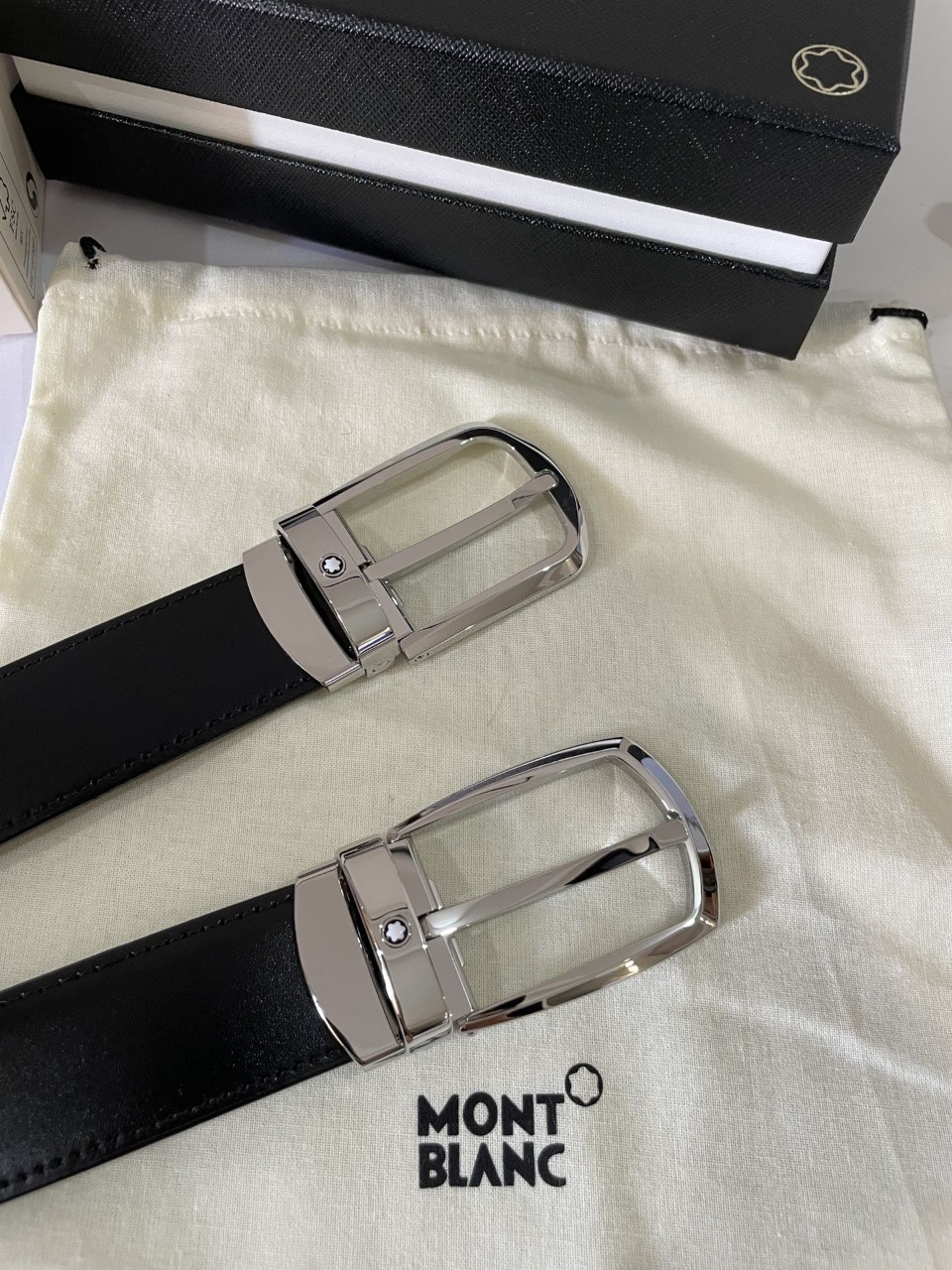 몽블랑 MONTBLANC 말발굽형 리버서블 레더 벨트 / MB114412 3CM SIZE 120cm 프리사이즈 ☆☆☆☆☆ #vvip공장