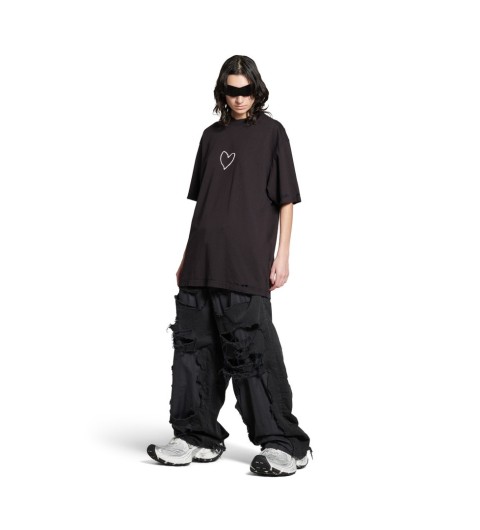 발렌시아가 BALENCIAGA 하트 자수 반팔티셔츠 #터비에빵