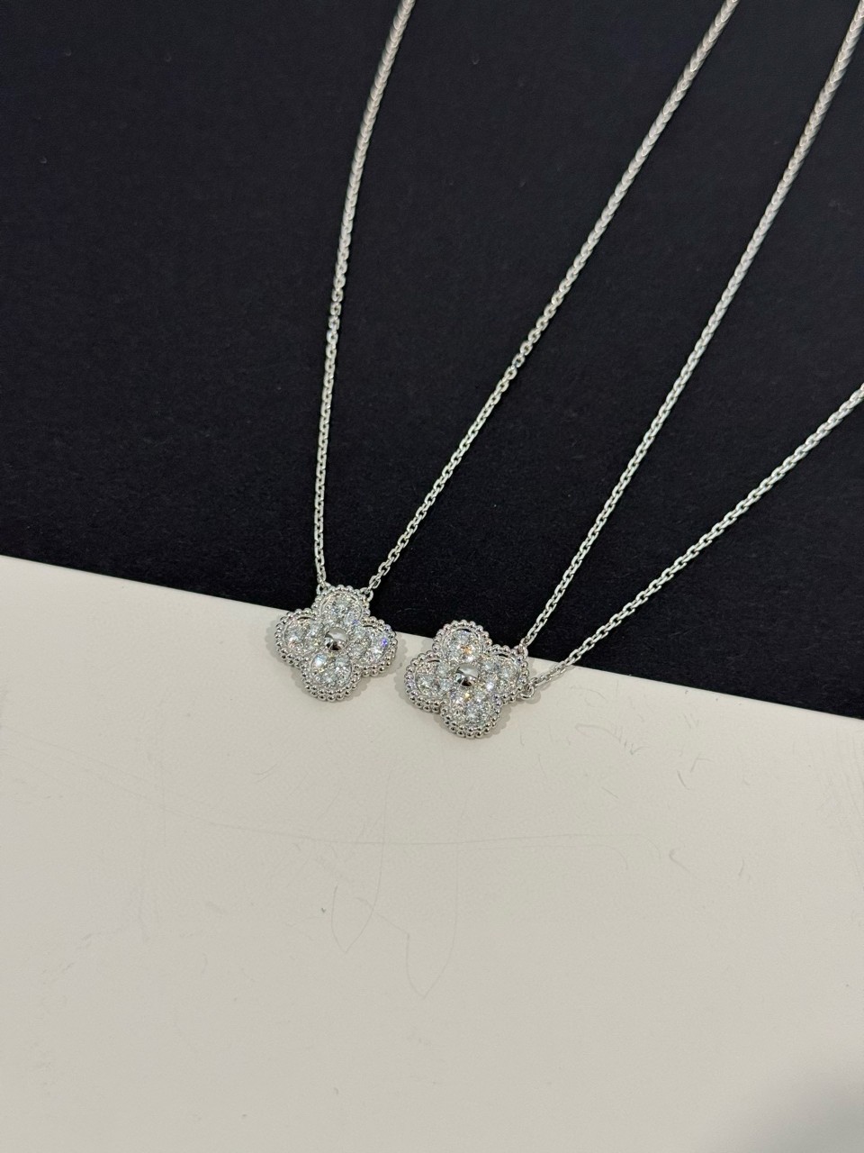 반클리프아펠 Van Cleef & Arpels 빈티지 다이아 알함브라 목걸이 #18k비밀공방