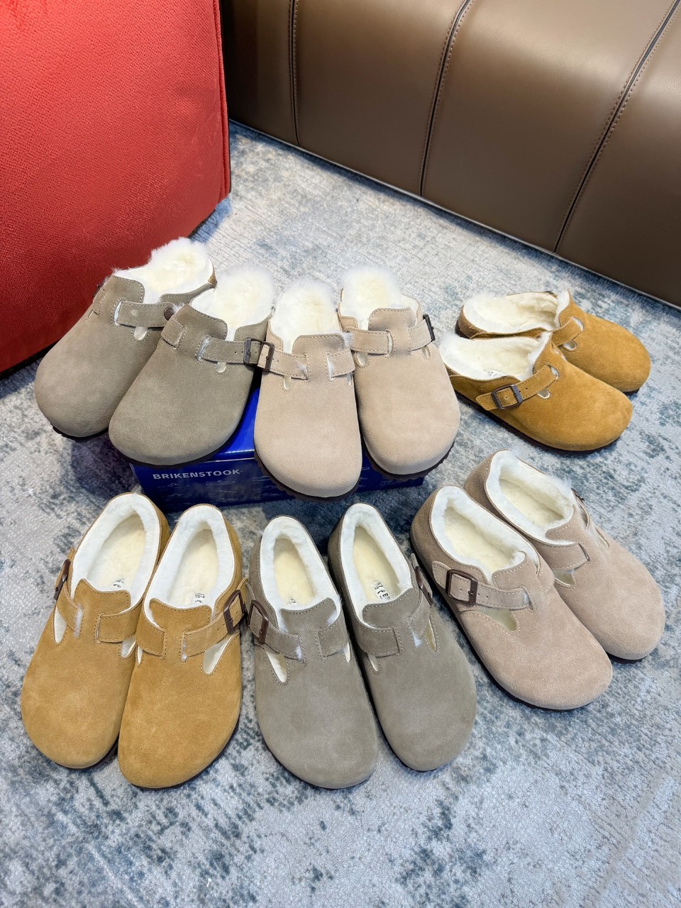 버켄스탁 런던 퍼 시어링 양털클로그 양털슬리퍼 [사이즈] 35~40