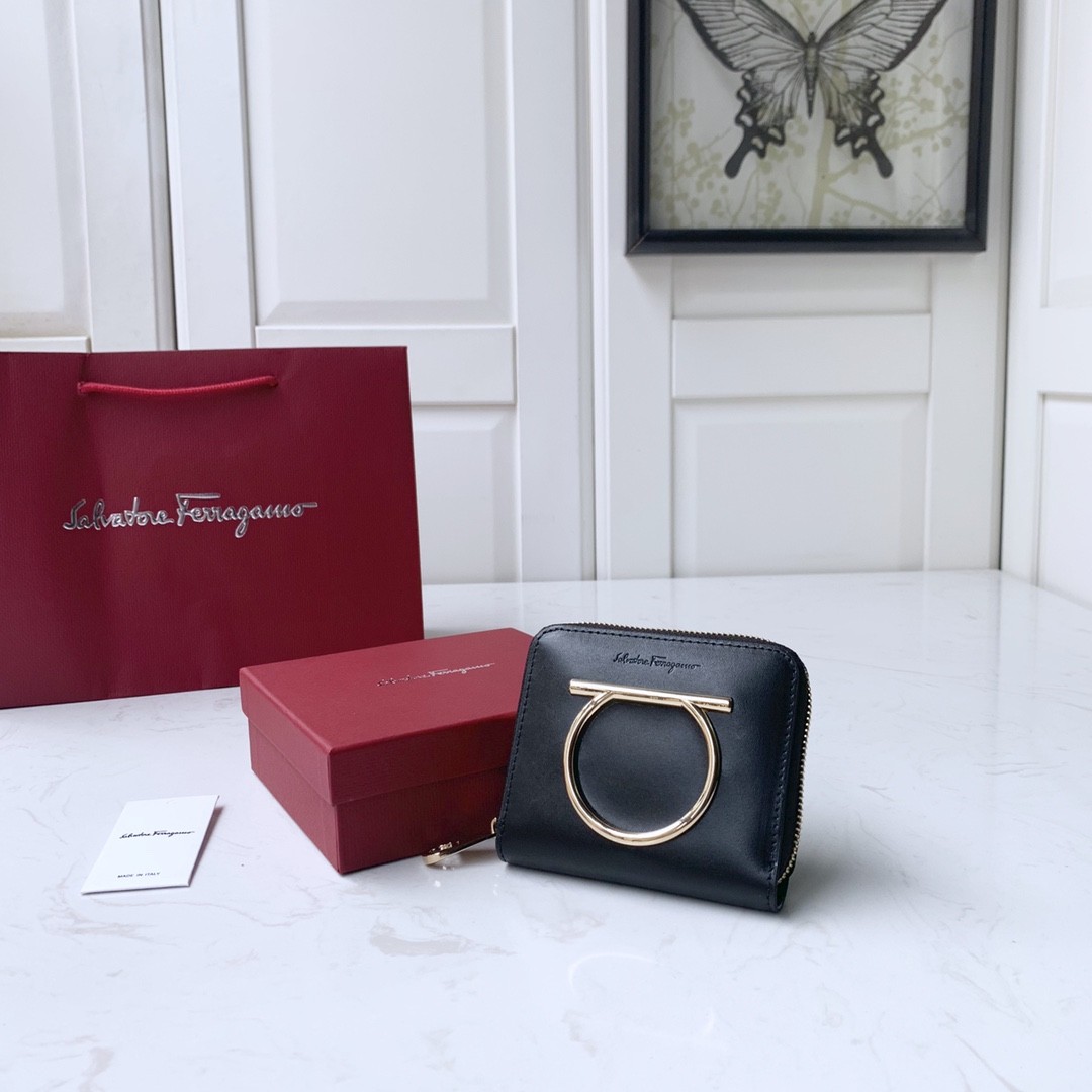 살바토레 페라가모 Salvatore Ferragamo 반지갑 22D290 0691132 NERO / 여성 반지갑 [사이즈] 11x9.5x2cm #단풍꽃