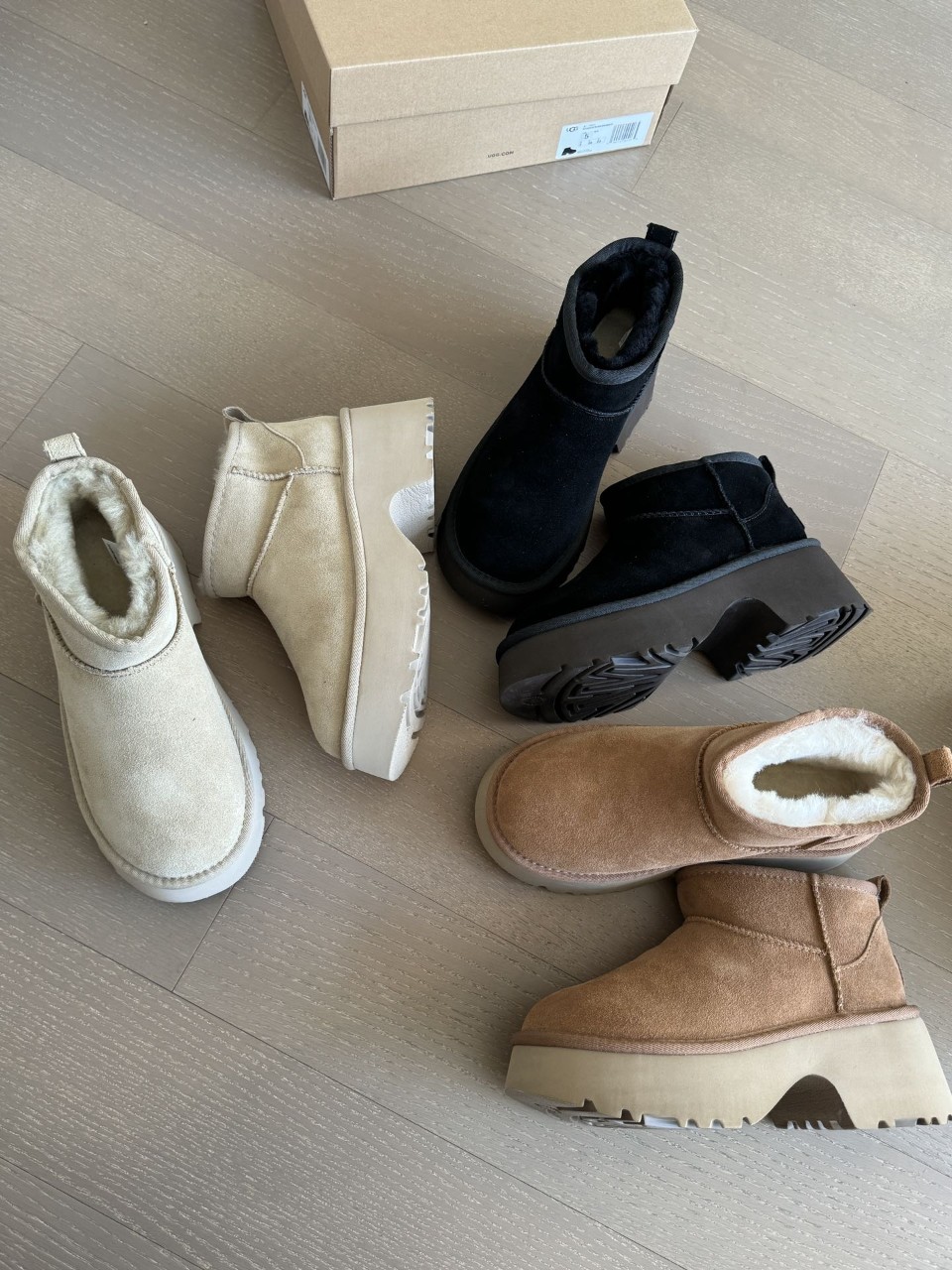 UGG 미국 어그 클래식 울트라 미니 뉴 하이츠 통굽 부츠 3컬러 1158311 [사이즈] 35~40