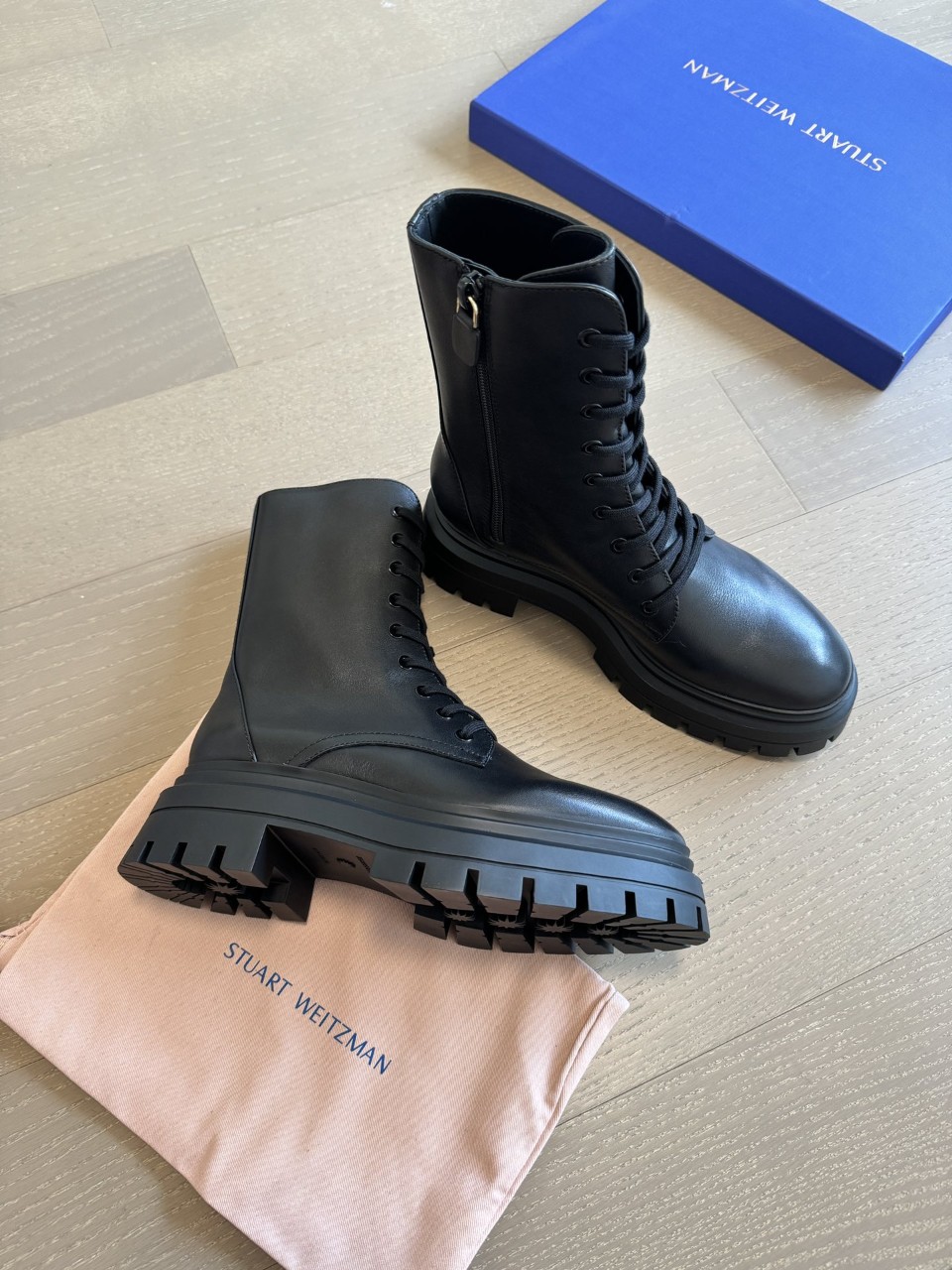 스튜어트 와이츠먼 Stuart Weitzman 레이스업 부츠 워커 [사이즈] 35~39 @ 굽 5cm