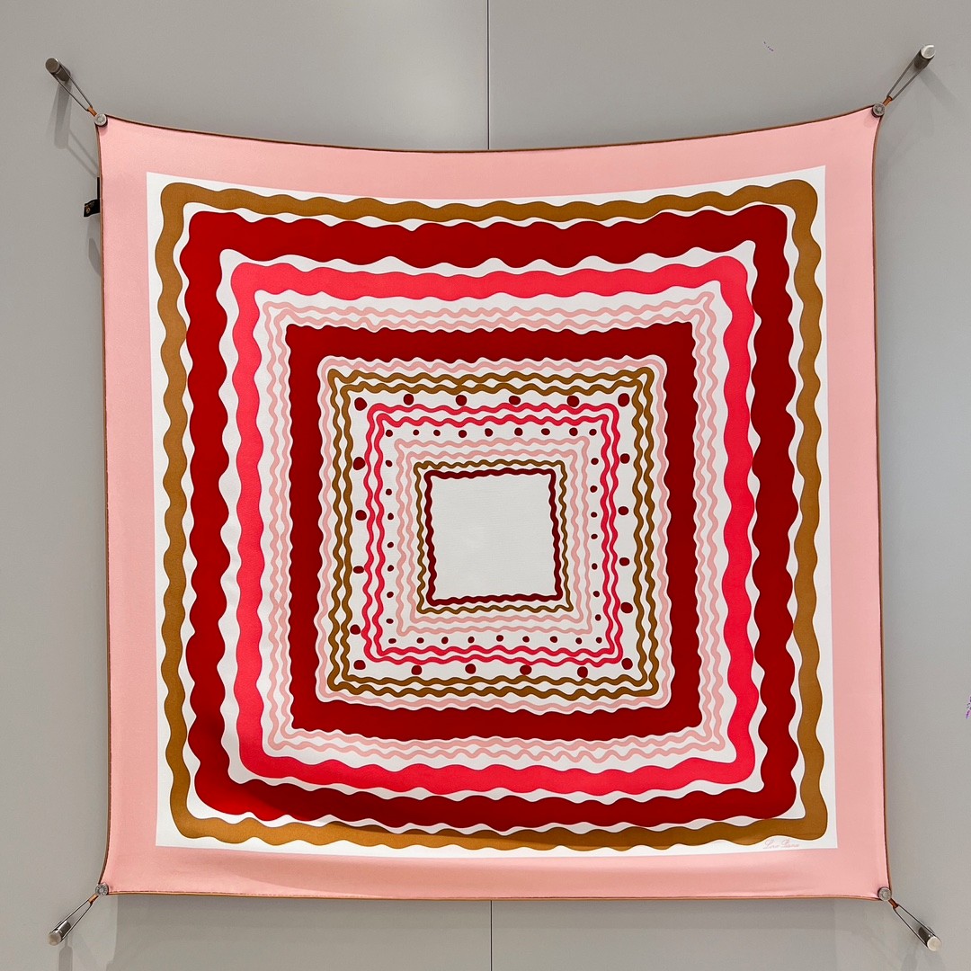 로로피아나 Loro Piana 실크 스카프 [사이즈] 90x90cm @ 100% 실크