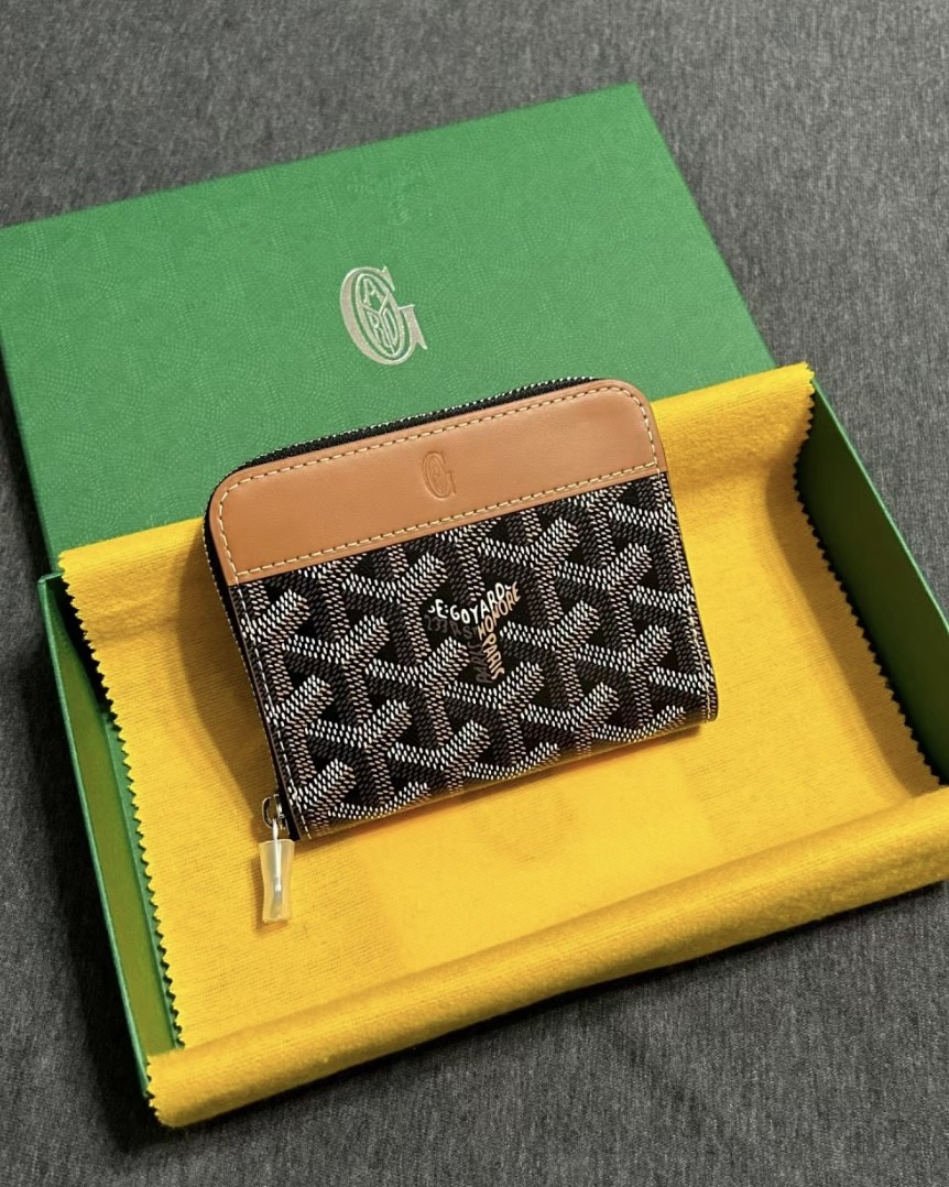 고야드 GOYARD 마티뇽 PM 여성 지퍼 카드지갑 명함지갑 [사이즈] 11.5x10x2cm