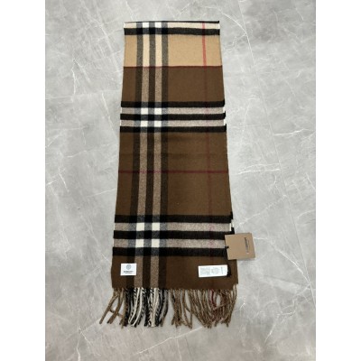 BURBERRY 버버리 24 Contrast Check Cashmere Scarf 8045329 체크 캐시미어 스카프 머플러 @ 100% 캐시미어 #vvip공장