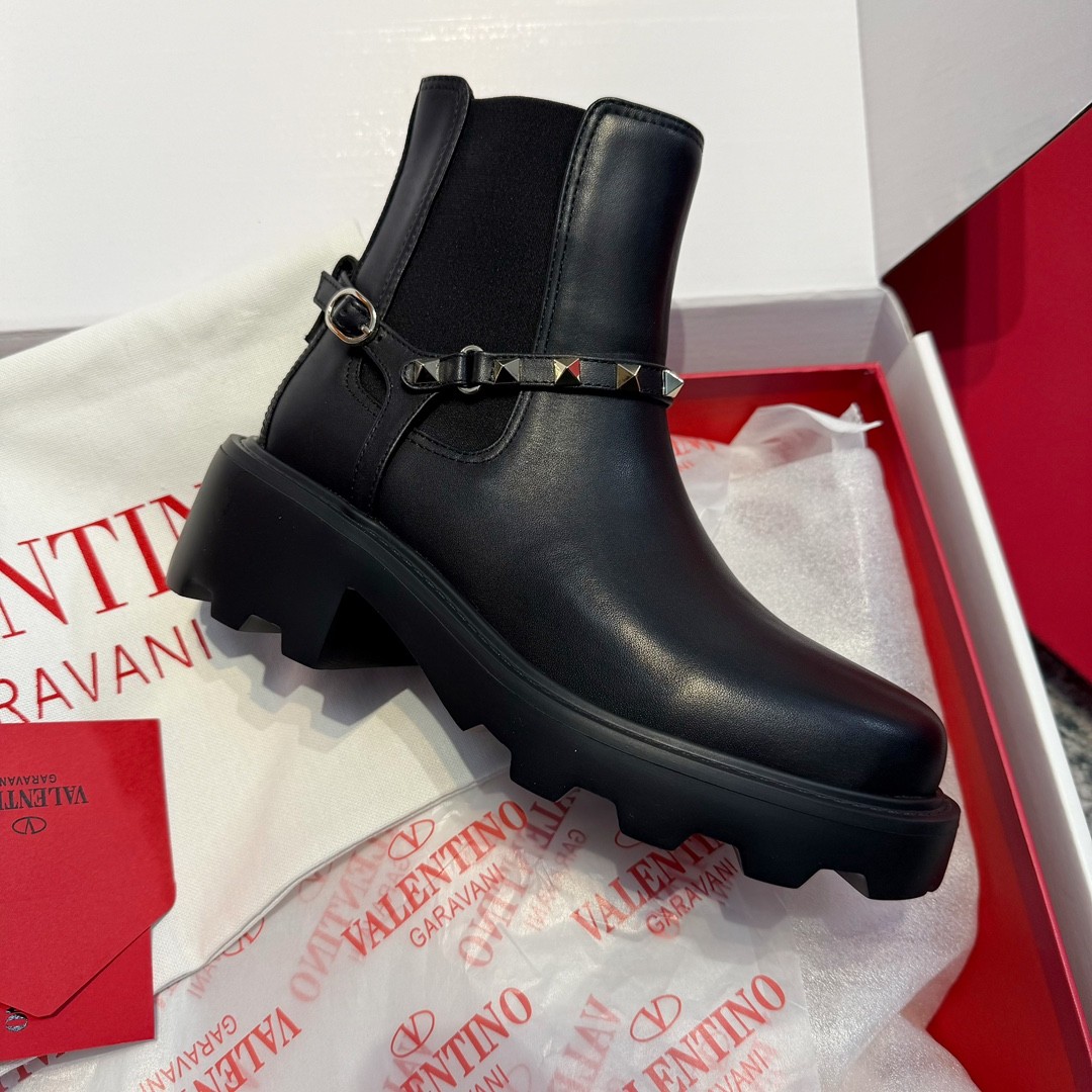 발렌티노 가라바니 여성 첼시 부츠 Valentino Garavani Rockstud 729367 앵클 [사이즈] 35~40 굽 5.5cm