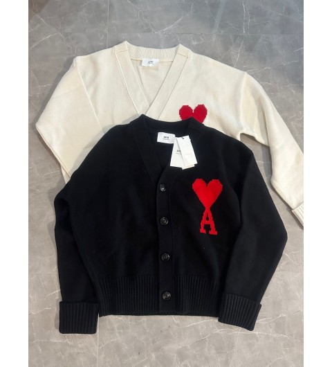 [AMI] 빅하트 로고 가디건 BFUKC006 018 009 [사이즈] XS S M L XL
