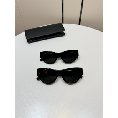 생로랑 SAINT LAURENT SL M94 로고 템플 선글라스 53-20-145