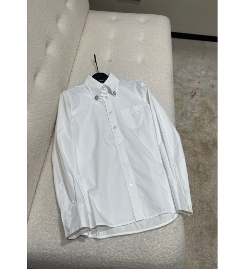 발렌티노 VALENTINO 48094127 진주 장식 면 포플린 셔츠 36 38 40 42
