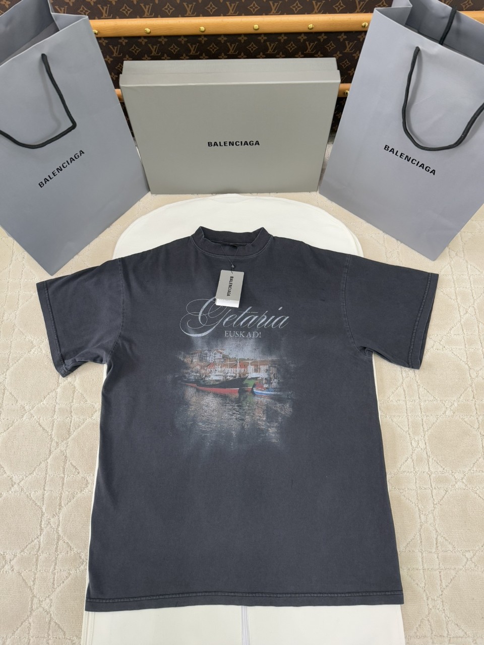 발렌시아가 BALENCIAGA 워싱 반팔티셔츠 S M L XL