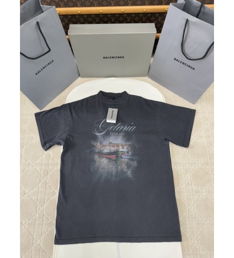 발렌시아가 BALENCIAGA 워싱 반팔티셔츠 S M L XL