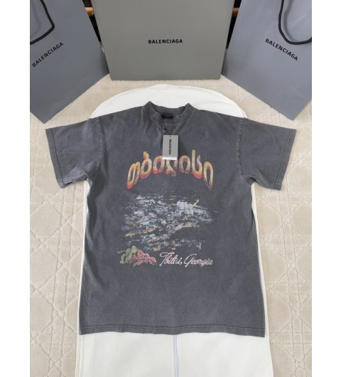 발렌시아가 BALENCIAGA 워싱 반팔티셔츠 1 2 3