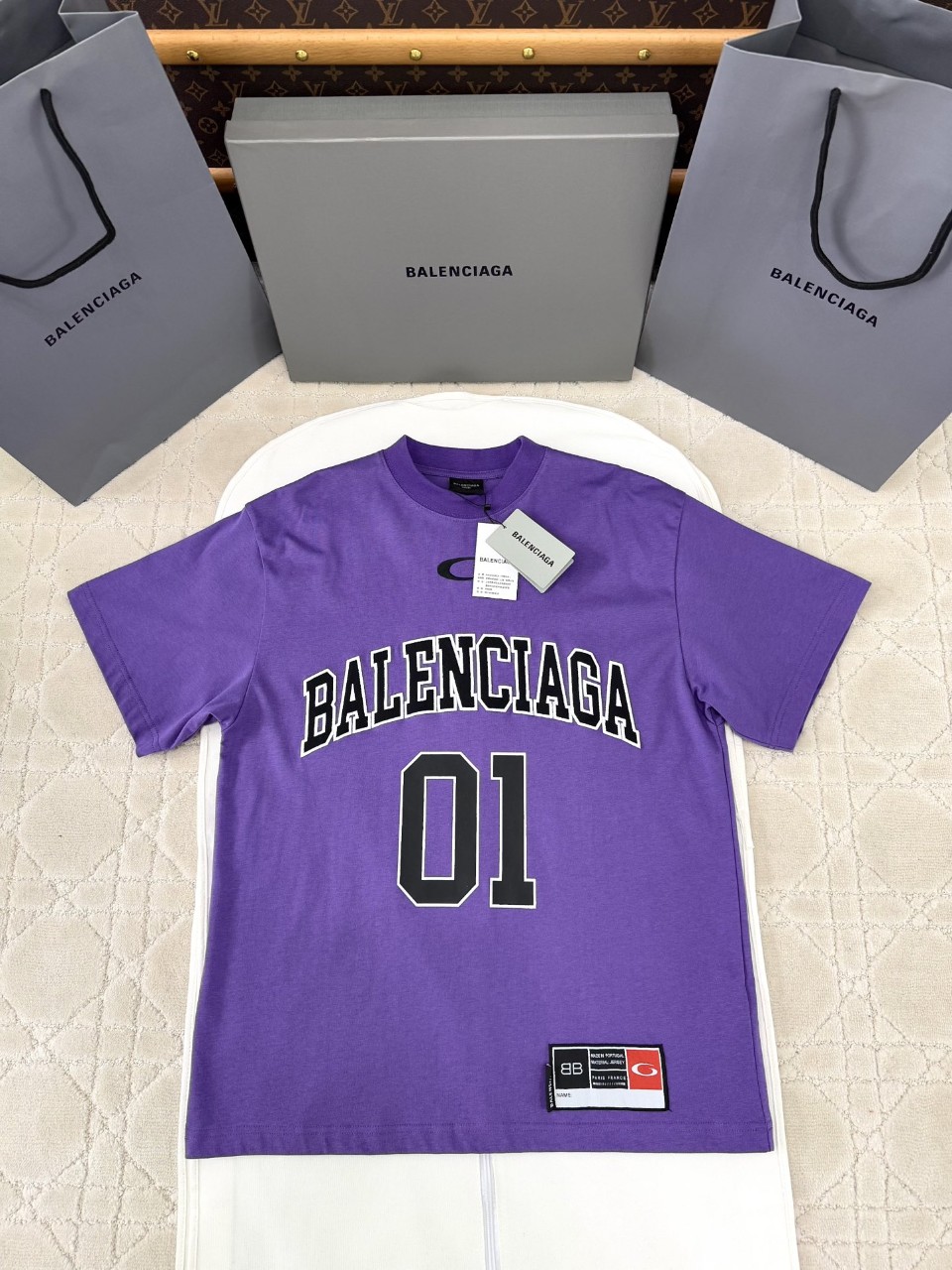 발렌시아가 BALENCIAGA 프린트 반팔티셔츠 1 2 3 4