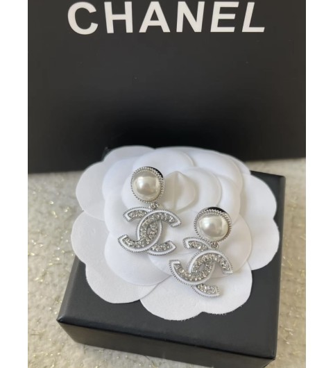 샤넬 CHANEL CC로고 진주 이어링 귀걸이