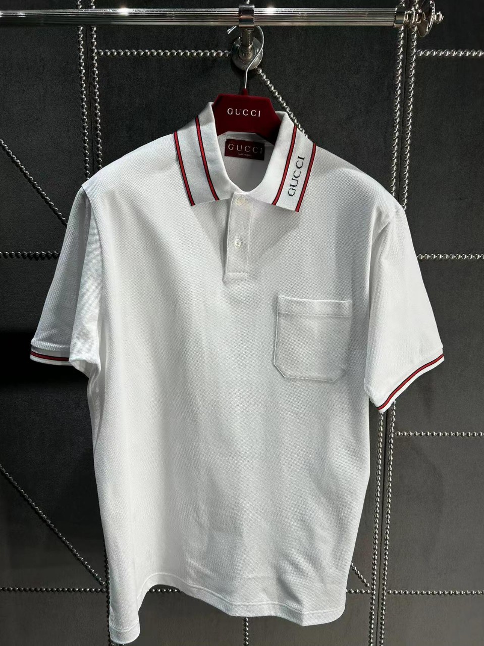 구찌 코튼 웹 로고 피케 폴로셔츠 반팔 티셔츠 784422 XJGJW 1043 S M L XL XXL