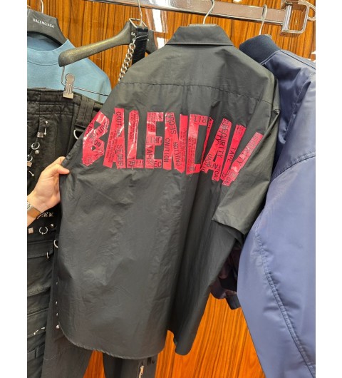 발렌시아가 BALENCIAGA 클래식 테이프 패턴 셔츠 XS S M L