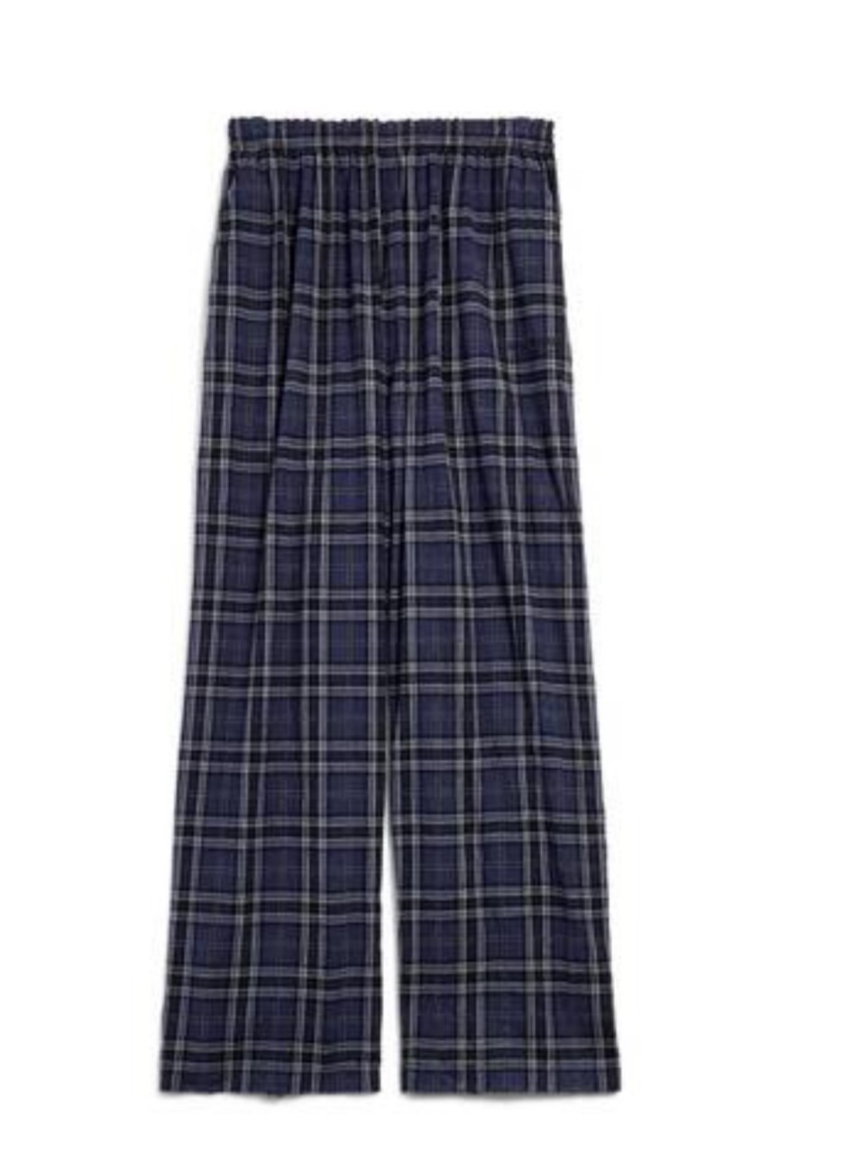 발렌시아가 BALENCIAGA 체크 팬츠 XS S M L